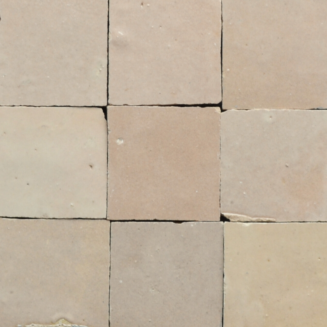 Zellige Oasis - Flax | Terra Cotta – 4x4 in. Field Tile