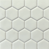 Shoal - Foam | Glass Tile - Hexagon Mosaic