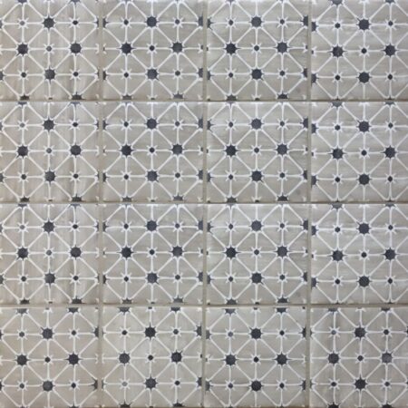 Charcoal, Oxford on Lavan | Terra Cotta - 6x6 in. Decorative Field Tile