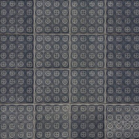 Embossed C Bas Relief | 6x6 in. Ceramic Field Tile