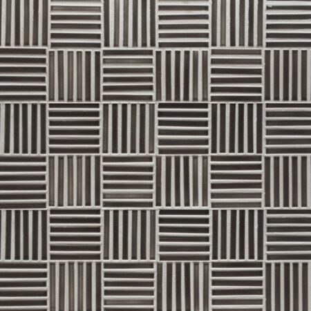 Parquet Net Mosaic Pattern - Monochrome | 1/2x4 in. Ceramic Field Tile
