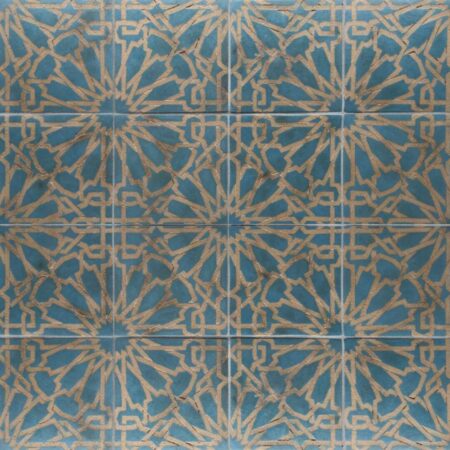Gray w/ Persian Inlay | Encaustic Tile