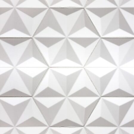 Origami Hexagon - Bianco Matte White | Ceramic Field Tlie
