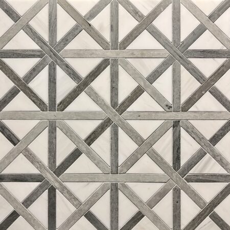 Woodbridge | White Elegant & Blue Stratta Honed