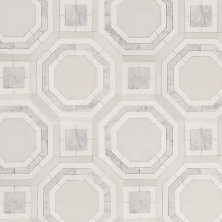WJ4 | Monte Carlo White Silk - White Thassos & Carrara Polished