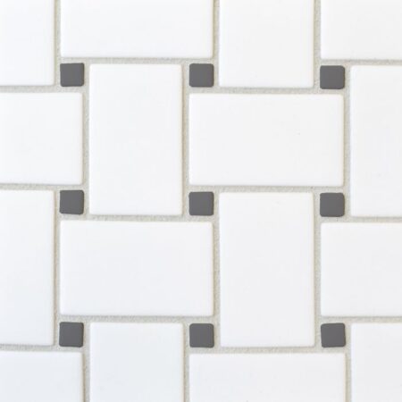 shoal white bathroom floor mosaic tile