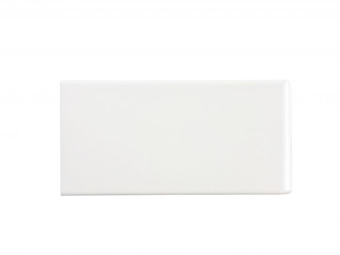 Savoy - Gloss White | Ceramic - 4x8 in. Bullnose Tile (4