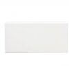 Savoy - Gloss White | Ceramic - 4x8 in. Bullnose Tile (8" Side)