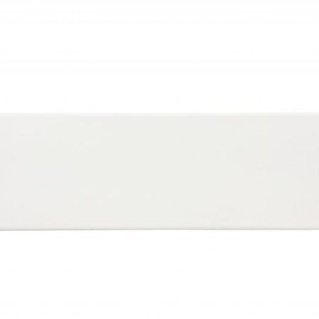 Savoy - Arctic White | Ceramic - 4x12 in. Bullnose Tile (4" Side)