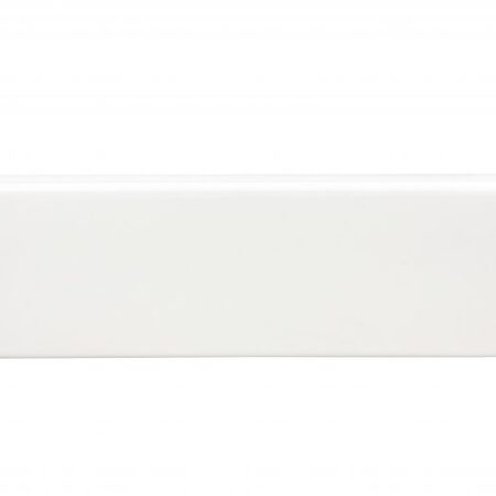 Savoy – Arctic White | Ceramic - 4x12 in. Bullnose Tile (12″ Side)