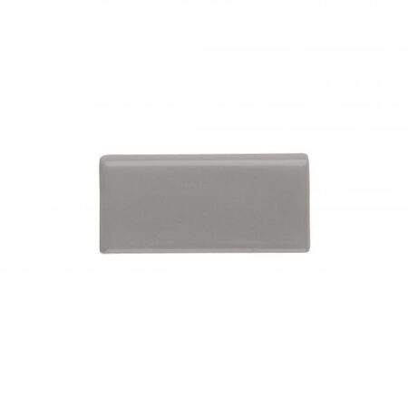 Nest - Shadow | Ceramic - 2.5x5 in Bullnose Tile (5" Side)