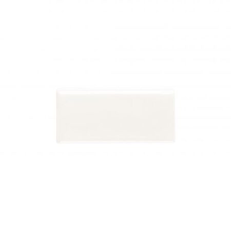 Nest – Oatmeal | Ceramic - 2.5x5 in. Bullnose Tile (5" Side)