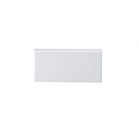 Mercer – Mist | Ceramic – 3x6 in. Bullnose Tile (6" Side) | Crackle
