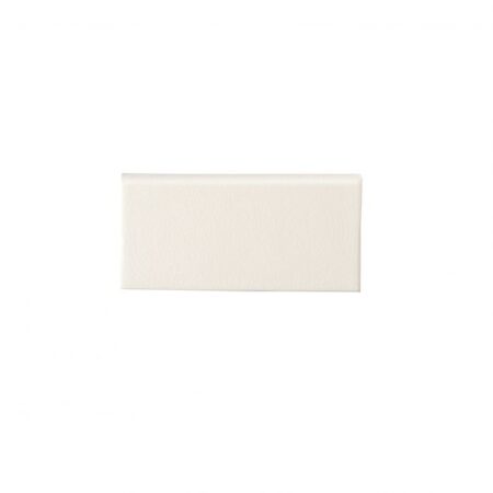 Mercer - Linen | Ceramic - 3x6 in. Bullnose Tile (6" Side) | Crackle