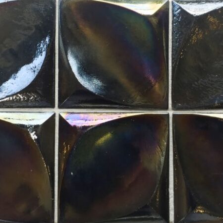 Origami - Lacuna Midnight Black Pearl | Glass Field Tile
