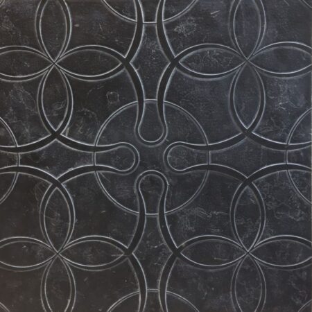 Nodo Cerchi Nero Rilievo Mosaic