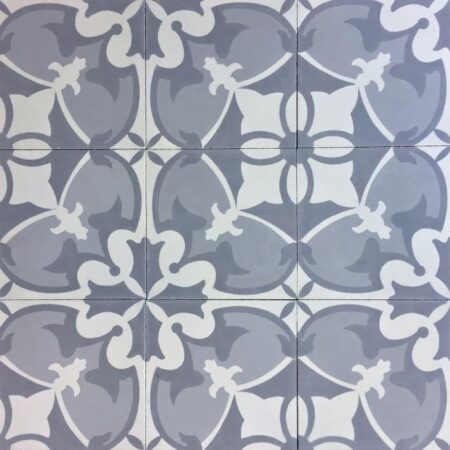 White Gris Oxford Gray | Handmade Cement Field Tile