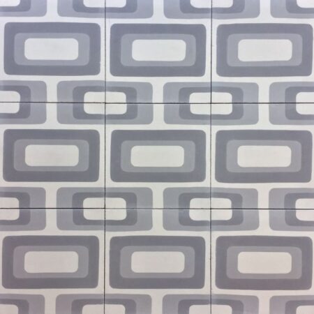 White Gris Oxford Gray | Handmade Cement Field Tile