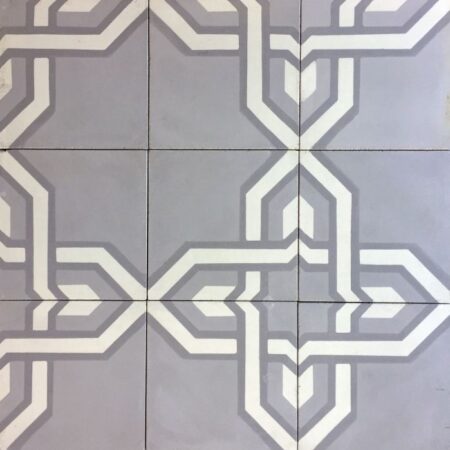 White Gris Oxford Gray | Handmade Cement Field Tile