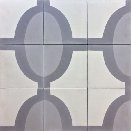 White Gris Oxford Gray - Right/Left | Handmade Cement Field Tile