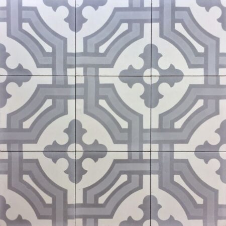 White Gris Oxford Gray | Handmade Cement Field Tile