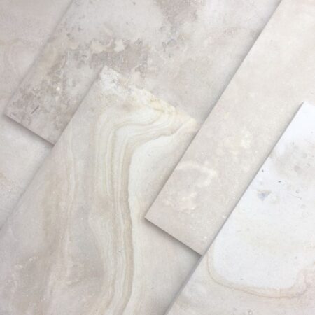 Beaumaniere Light | Limestone - 8pc Field Pattern | Pillowed Edge