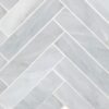 Grandview - St. Regis Grey | Marble - 1.25x5.75 in. Herringbone Mosaic | Honed
