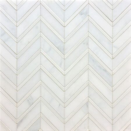 Wentworth - Waterjet | Hudson White & Fairmont White | Stone Mosaic Tile