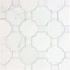 Grandview - Venetian Waterjet Mosaic | Marble - Hudson White & St. Regis Grey