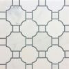 Grandview - Venetian Waterjet | Marble - Hudson White & Black | Mosaic Tile