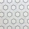 Grandview - Regency | Marble - Hudson White, Fairmont White & Black | Waterjet Mosaic Tile