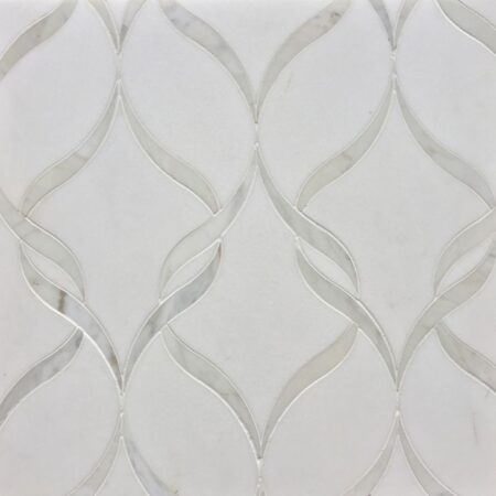 Sophie - Thassos & Calacatta Tia | Decorative Stone Waterjet Mosaic