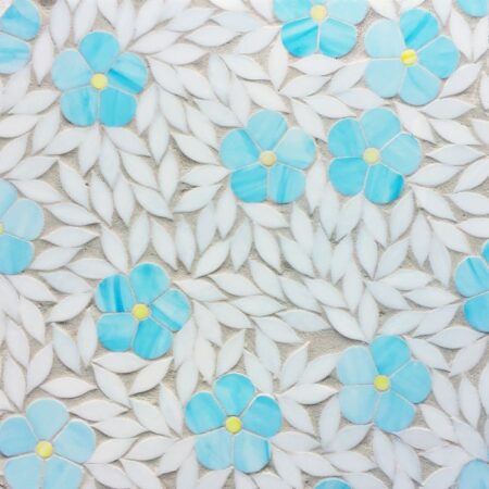 Jacqueline - Amazonite, Citrine & Moonstone | Decorative Stone/Glass Waterjet Mosaic