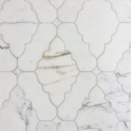 Ganesha - Calacatta Tia & Bardiglio | Decorative Stone Waterjet Mosaic