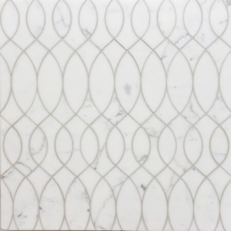 Anisa - Polished Calacatta Tia | Decorative Stone Waterjet Mosaic