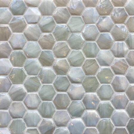 Origami - Sway Ivory Pearl | Glass Field Tile