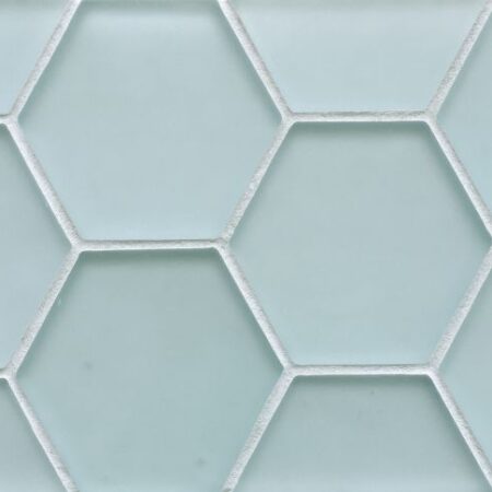 Old Fashioned Hexagon Clear | Glass Field Tile