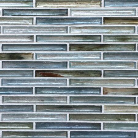 Tozen Glow - 1/2x4 in. Oxygen Silver | Glass Field Tile