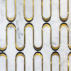 Patine - Resilience | Marble - Hudson White, Paramount Grey & Pol. Brass | Waterjet Mosaic Tile