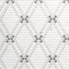 Shoal - Jack | Glass Tile - Vintage Snow, Fog & Pebble Mosaic | Micro Hex