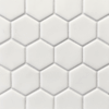 Shoal - Fog | Glass Tile - Hexagon Mosaic