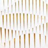 Patine - Frequency | Marble - Hudson White & Polished Brass | Waterjet Mosaic Tile