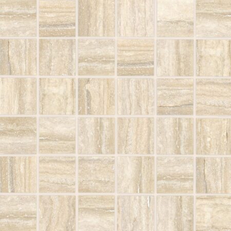 Paradise - Beige | Porcelain – 2x2 in. Straight Joint Mosaic | Vein Cut