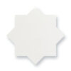 Laud – Snow | Porcelain – 5.4 in. Star Field Tile | Matte