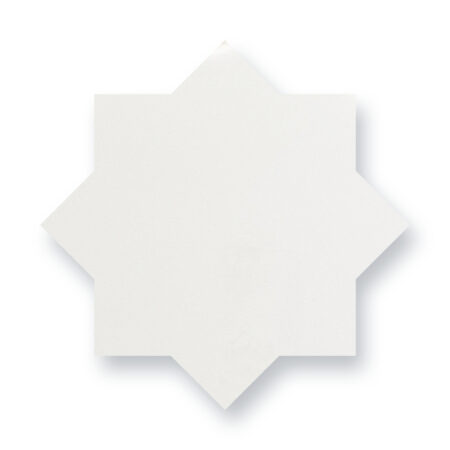 Laud – Snow | Porcelain – 5.4 in. Star Field Tile | Matte