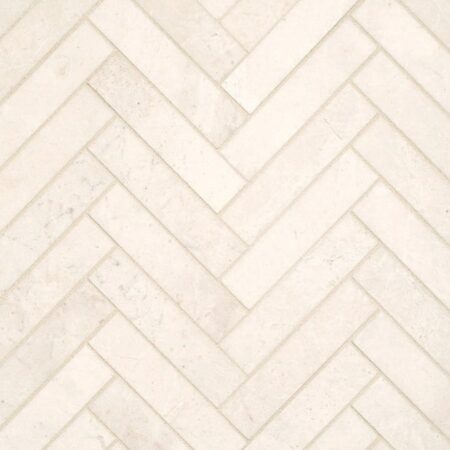 Winslow – Kingston Cream | Marble - 1x4x3/8 in. Herringbone Mosaic | Honed