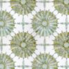 Stella Waterjet Mosaic | Marble - Echo White, Pasine Green & Verden Green | Honed