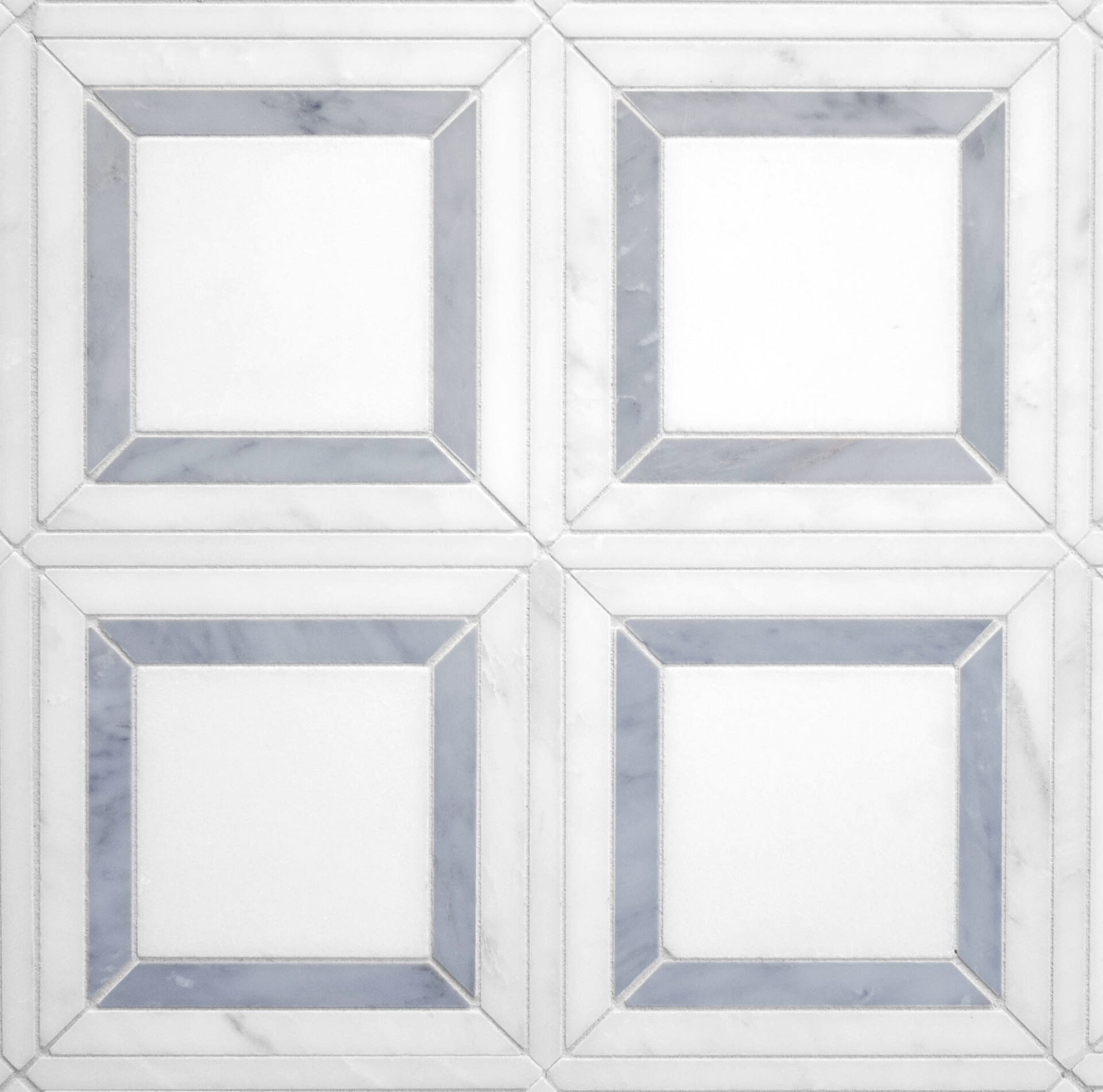 Drake – Waterjet Mosaic | Marble - Hudson White, St. Regis