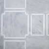 Allister – Waterjet | St. Regis Grey & Hudson White | Stone Mosaic Tile