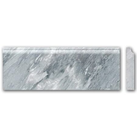 Bardiglio (Light) | Marble - 5x12 in. Base Moulding | Honed/Polished (3/4" Thick)